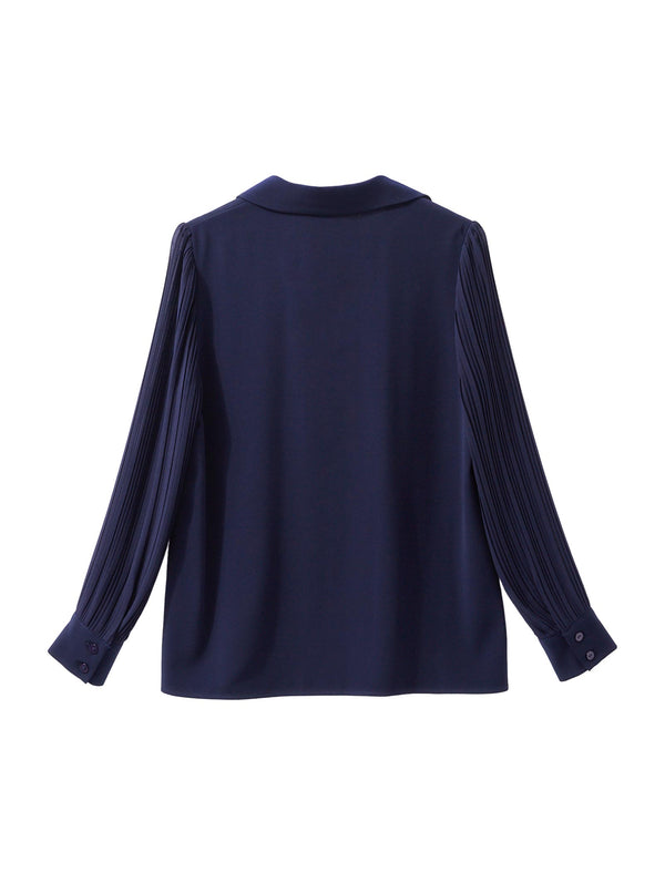 Lantern Sleeve Casual European Long-Sleeve Blouse
