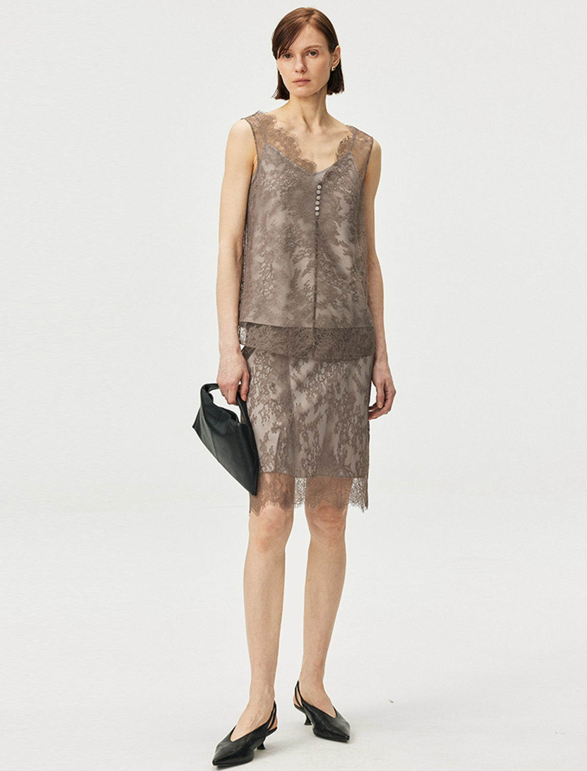 Sheer Lace Sleeveless Top