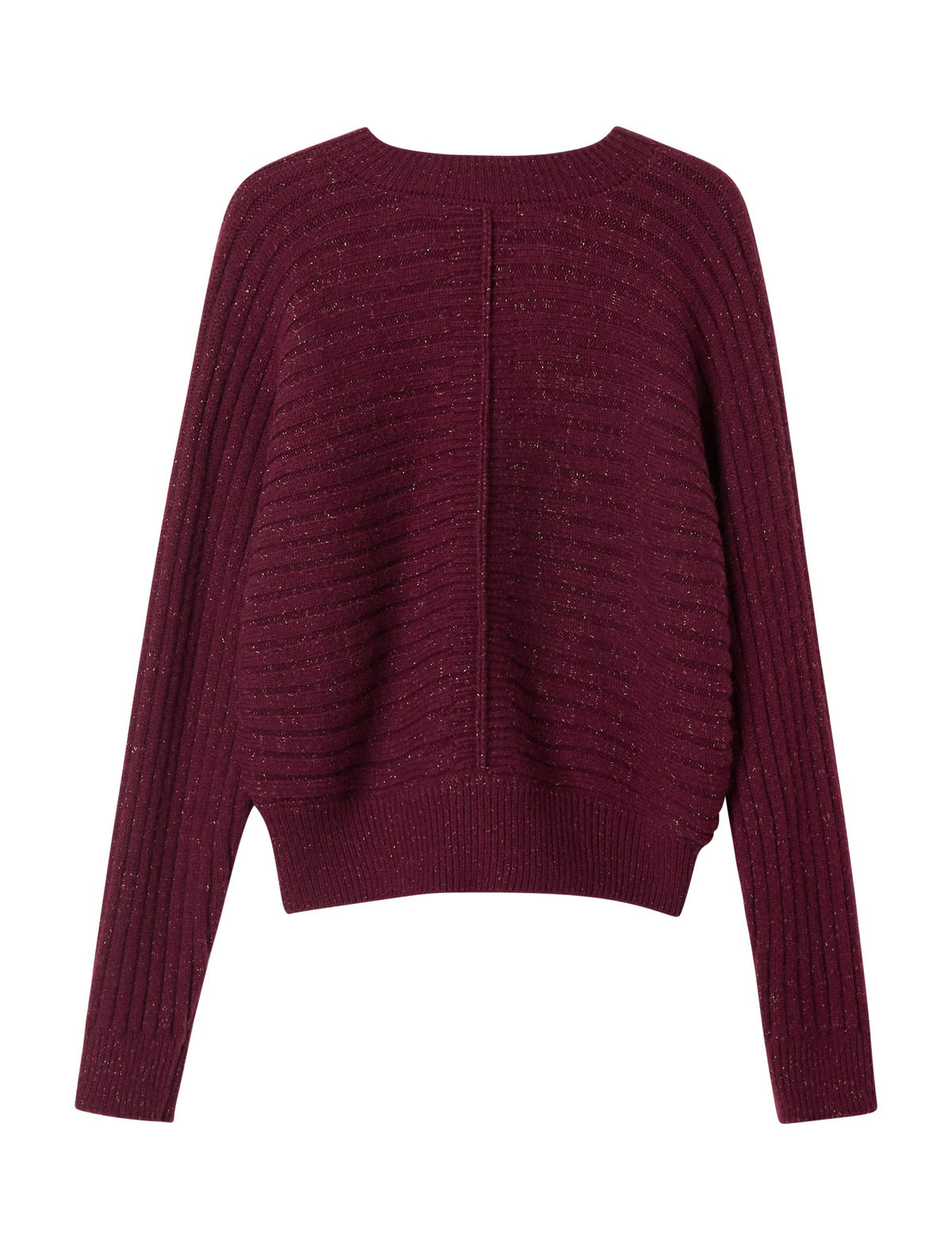 Burgundy Sparkle Knit Cardigan