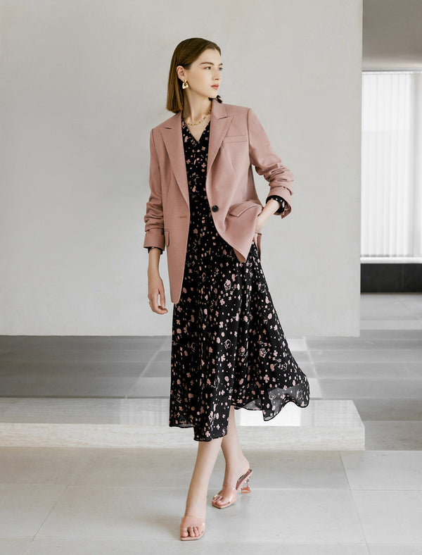 Brandy Rose Single Button Tailored Blazer