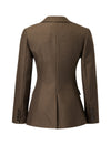 Coffee Classic Suit Jacket