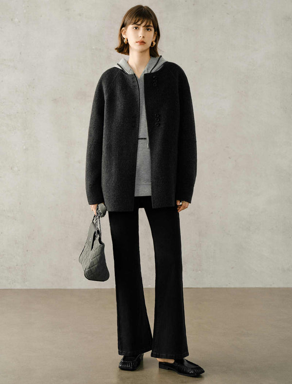 Contrast Stitch Hoodie