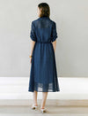 V-Neck Tencel Shirt Dress