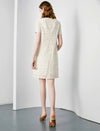 Floral Lace Straight Short Sleeve Dress