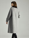 Double-Faced Wool Layered Mid-Length Coat