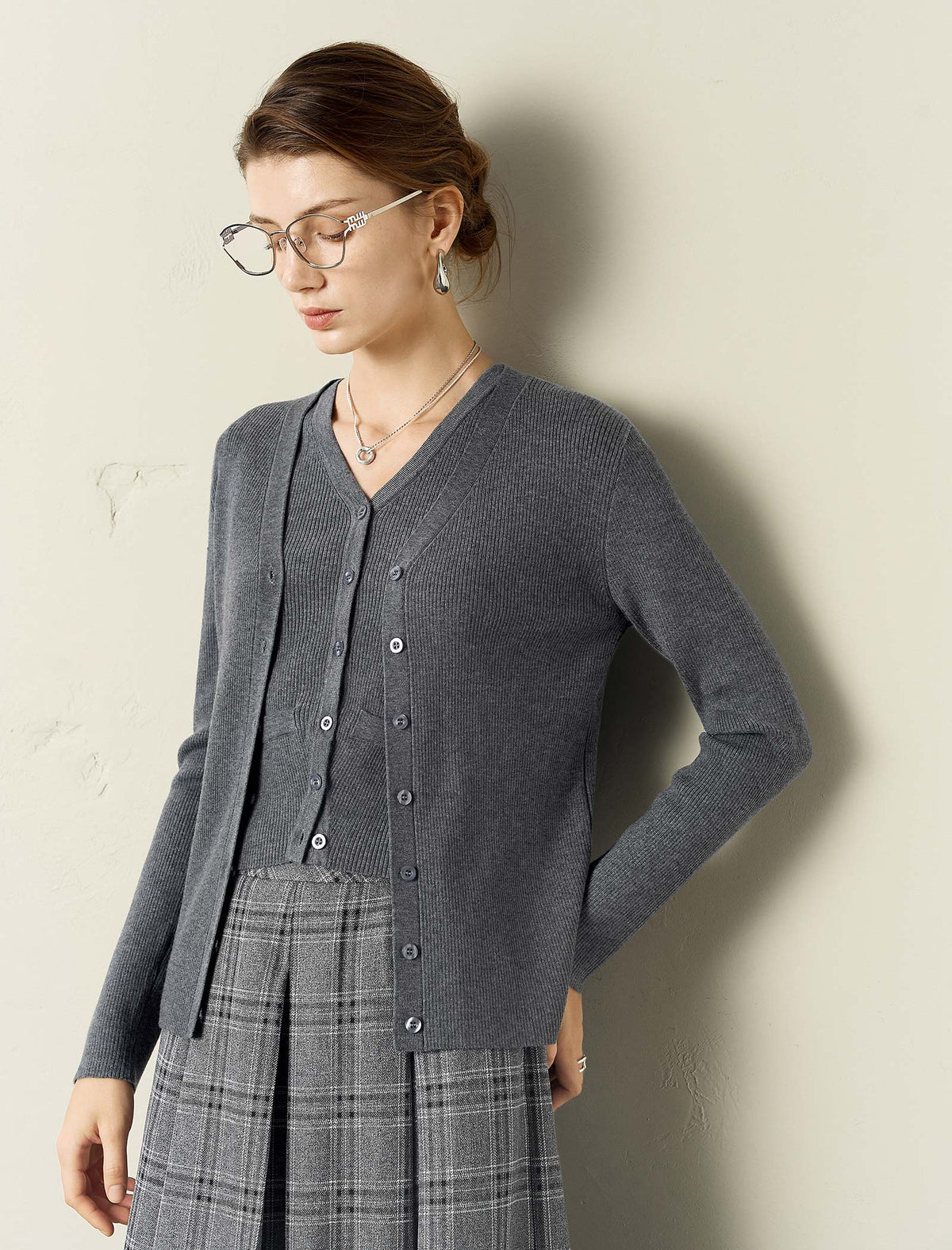 Minimalist Slim Fit Knit Cardigan