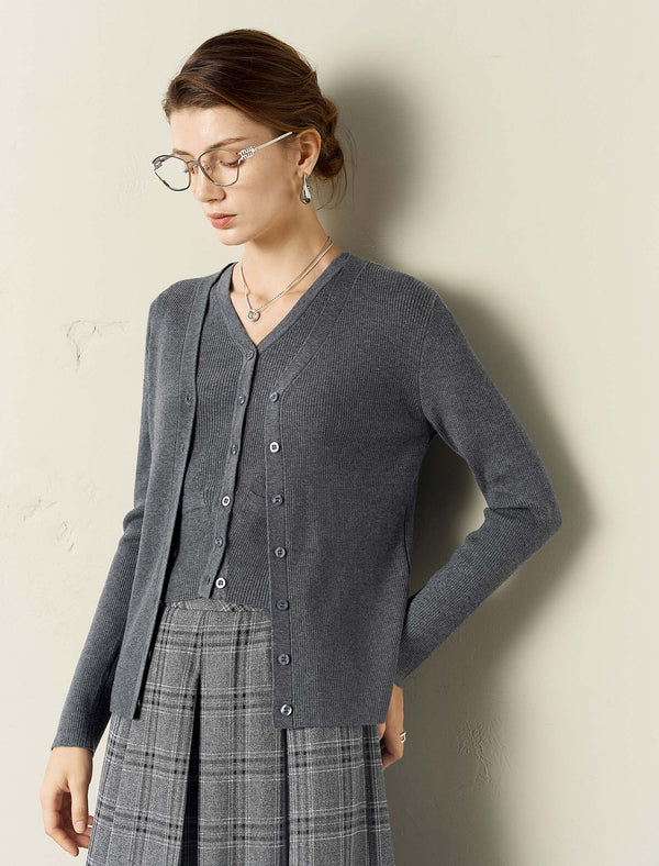 Minimalist Slim Fit Knit Cardigan