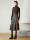 Wool Blend Turtleneck Top
