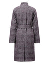 Classic Plaid Wool-Blend Stand Collar Coat