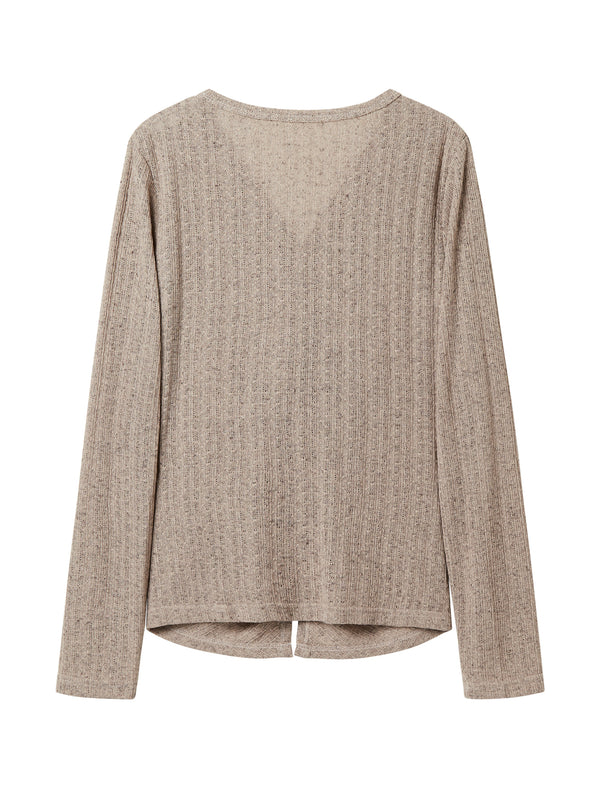 Twisted-Front Knit Top