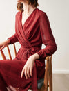 V Neck Wrap Dress