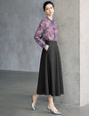 High-Waist Slimming Midi Umbrella Skirt