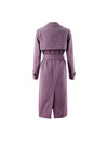 Collared Belted Relaxed Straight-Fit Trench Coat