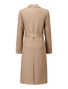 Lapel Self-Tie Belt Trench Coat