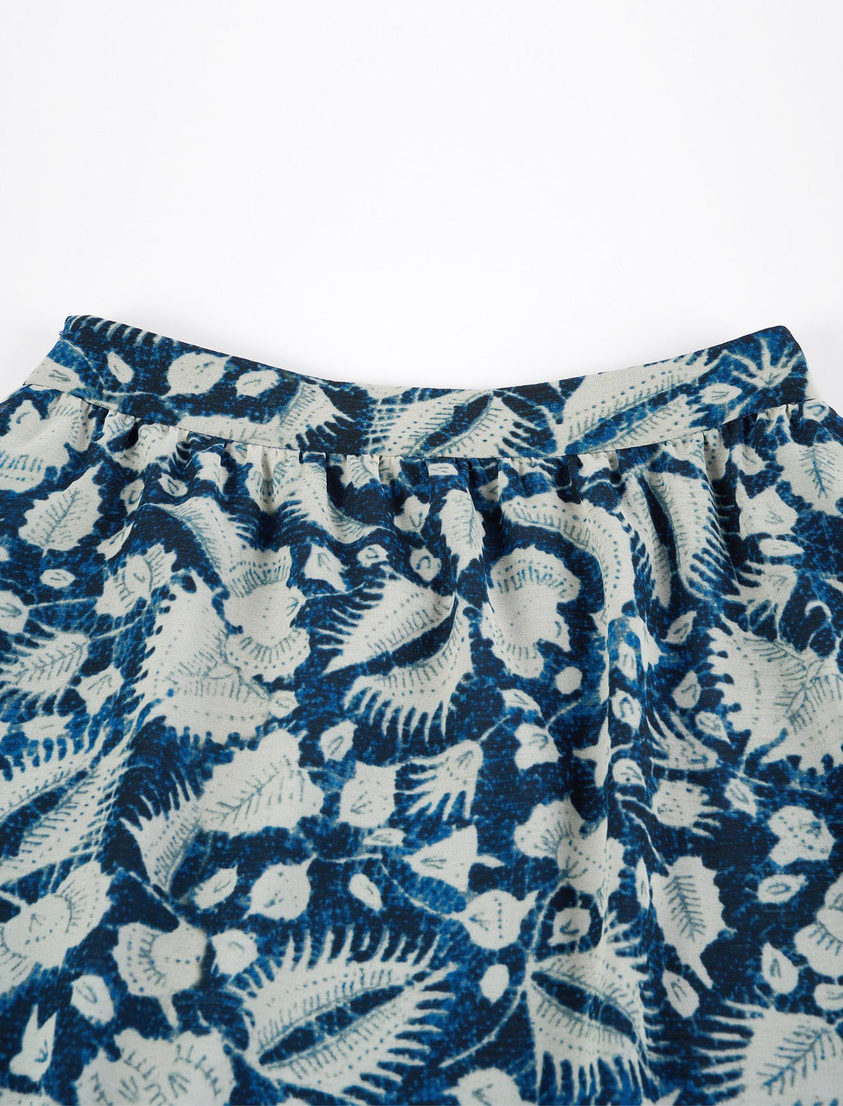 Floral Print Asymmetrical Midi Skirt