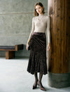 Velvet Mermaid Midi Skirt
