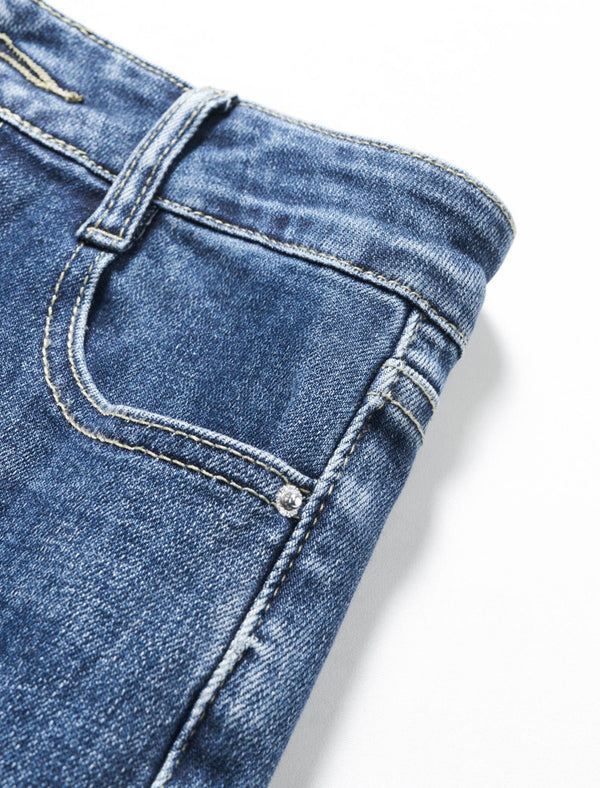 Straight-Leg Cropped Jeans