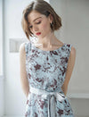Chiffon Floral Sleeveless Dress