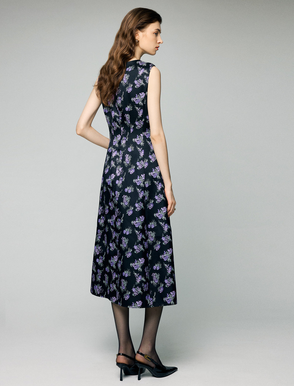 Classic Floral Print Dress