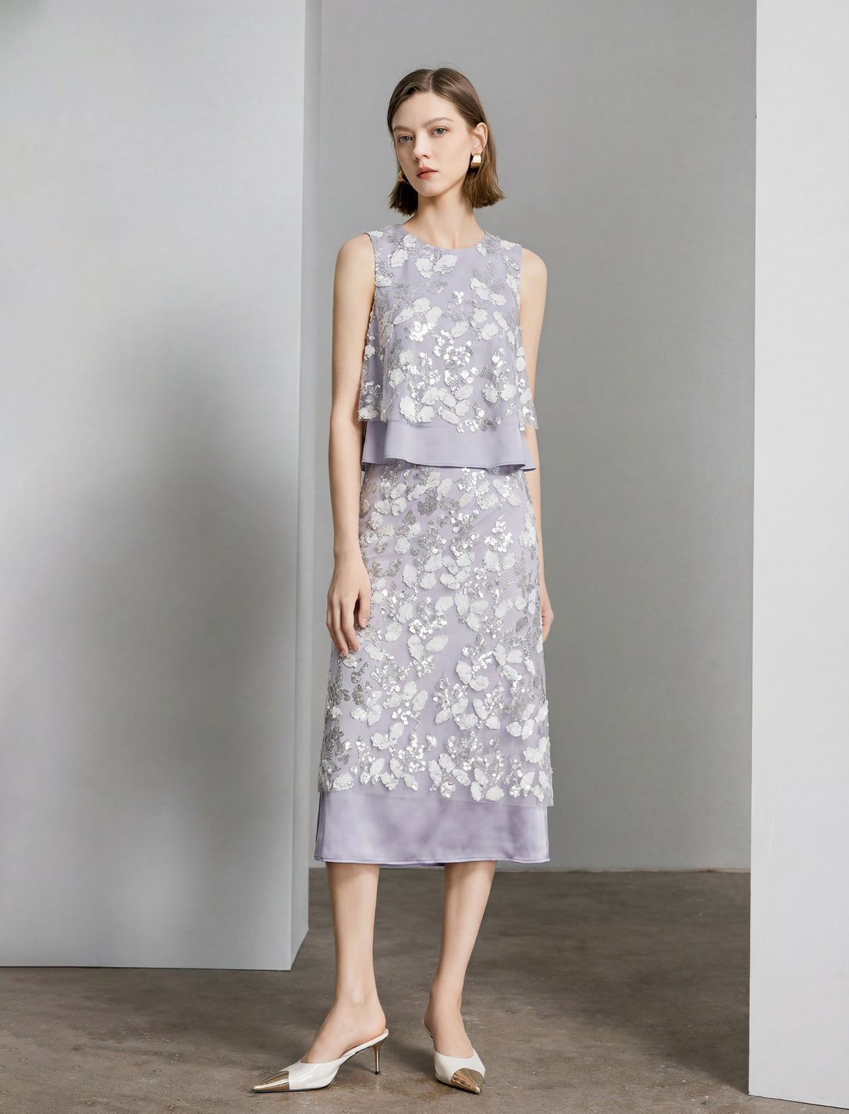 Embellished Midi Skirt