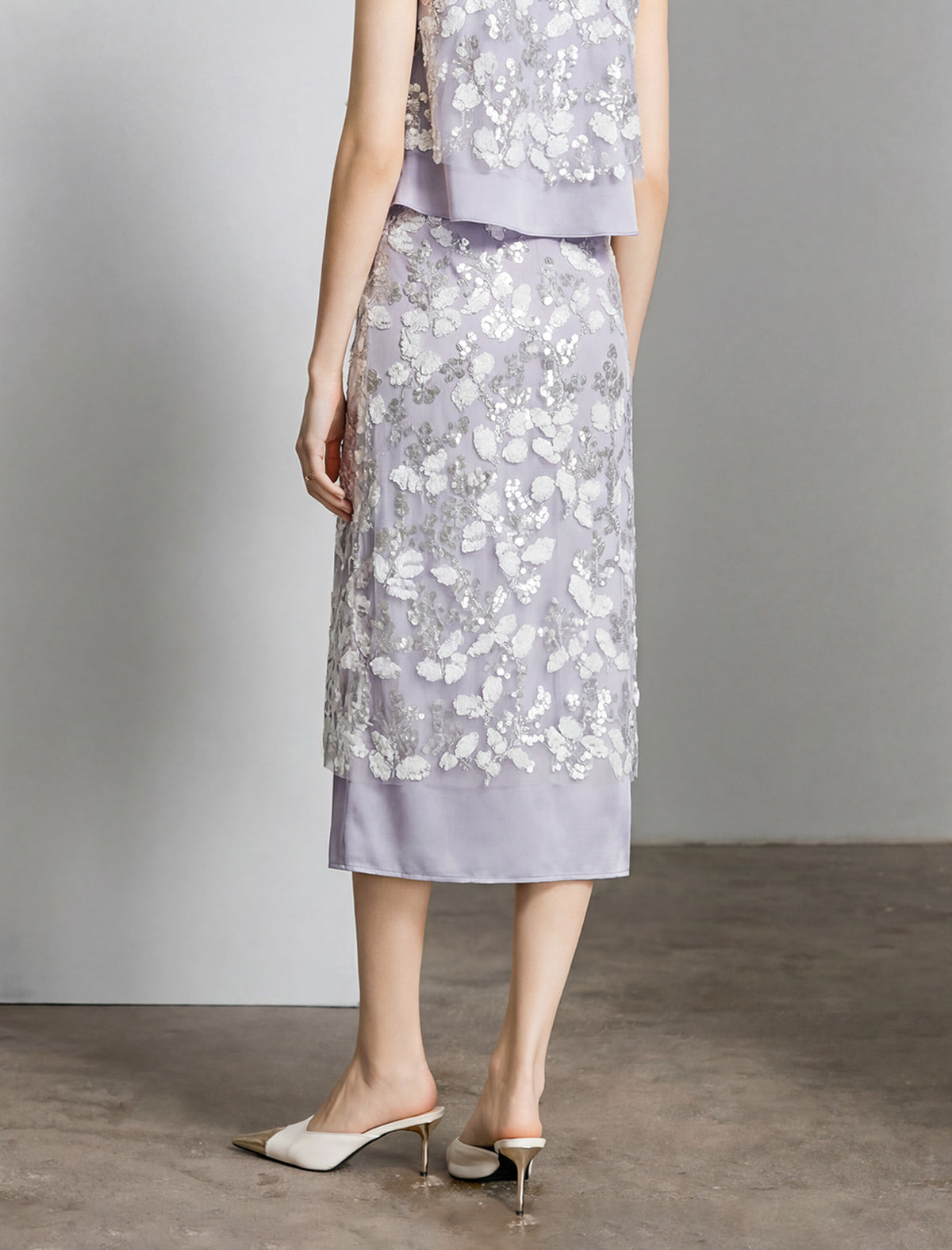 Embellished Midi Skirt