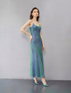 Sleek Draped Slim-Fit Maxi Slip Dress