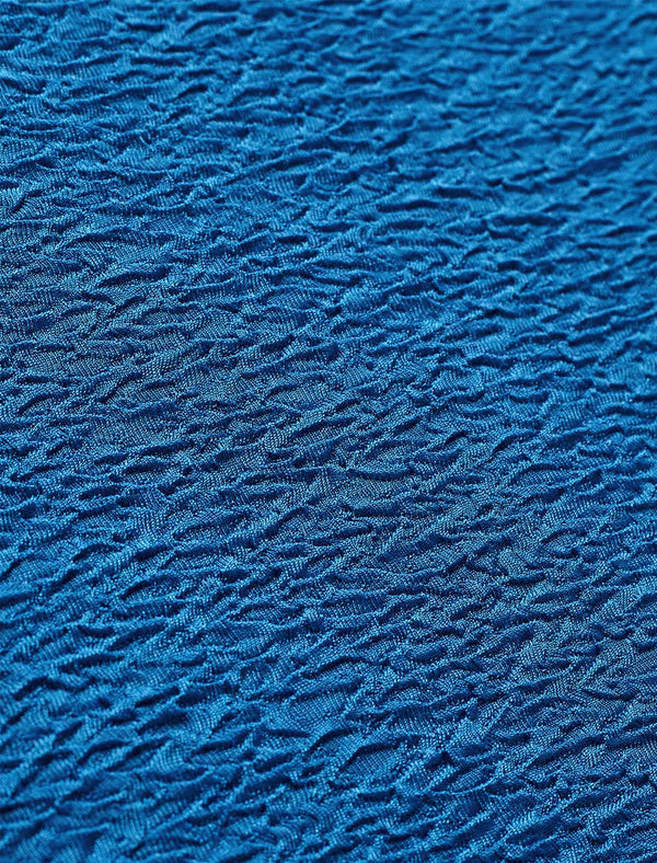 Vintage Pleated Button Textured Detail Polo Shirt