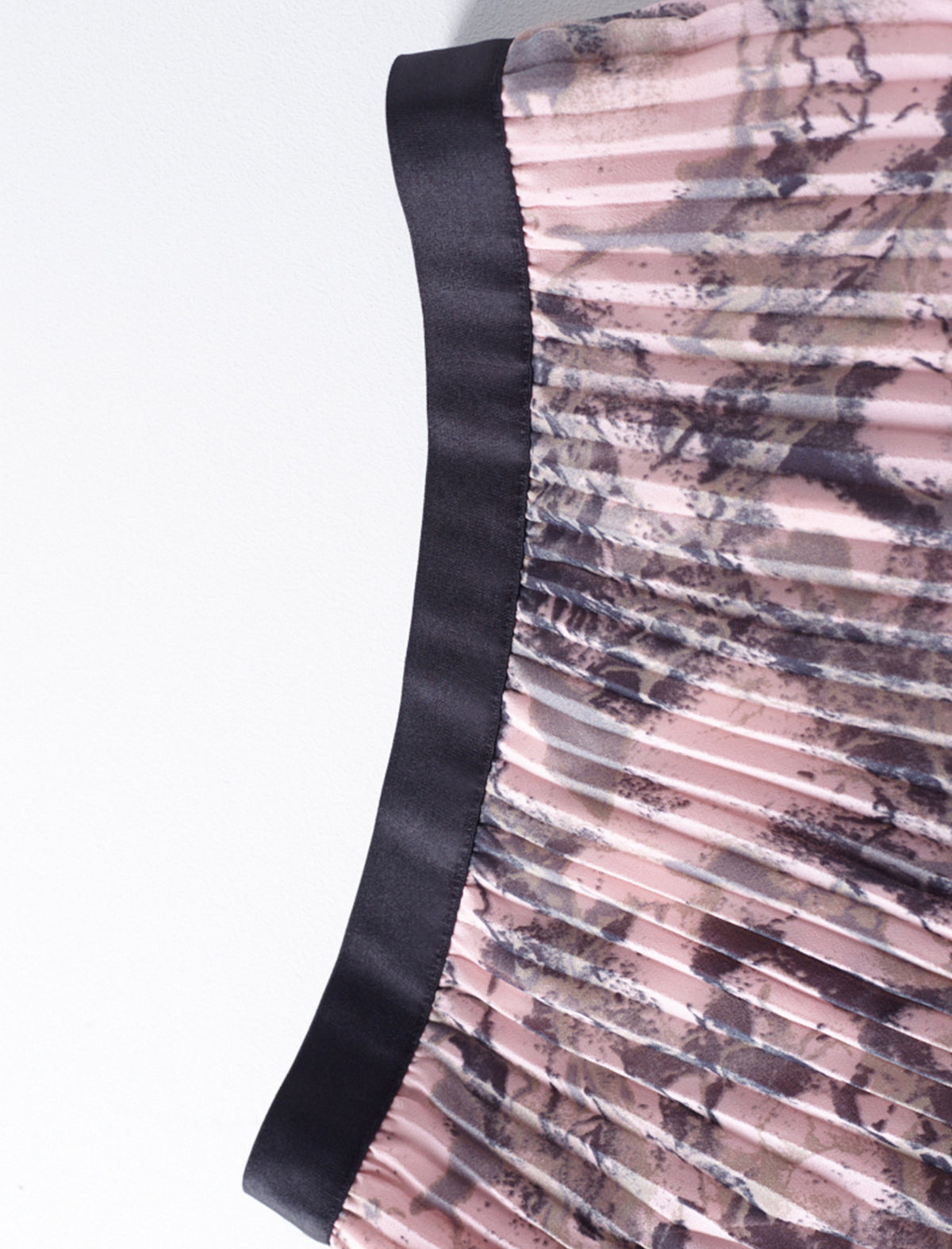 Chiffon Tie Dye Sun Pleated Midi Skirt