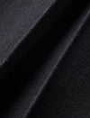 Black Front Slit Tailored Midi Pencil Skirt