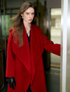 Self-Tie 100% Wool Wrap Coat