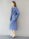 Light Blue Denim Sheath Dress