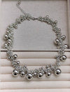 Silver Bubble Statement Choker Necklace