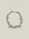 Silver Bubble Statement Choker Necklace