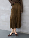 Crinkled Maxi Skirt