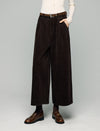 Textured Relaxed Wide-Leg Pants