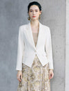 Notched Lapel Long Sleeve Blazer