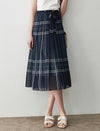 Vintage Plaid A-Line Skirt