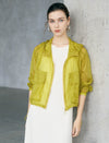Sheer Cropped Hooded Sun Protection Jacket