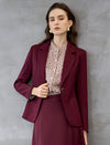 Burgundy Tailored Blazer