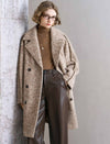 Tweed Wool-Blend Double-Breasted Coat