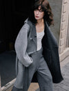 100% Wool Hooded Coat