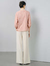 Dusty Pink Floral Embroidered Blouse