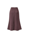Fishtail Midi Skirt with Decorative Waist