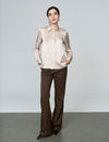 Mulberry Silk Button-Down Shirt