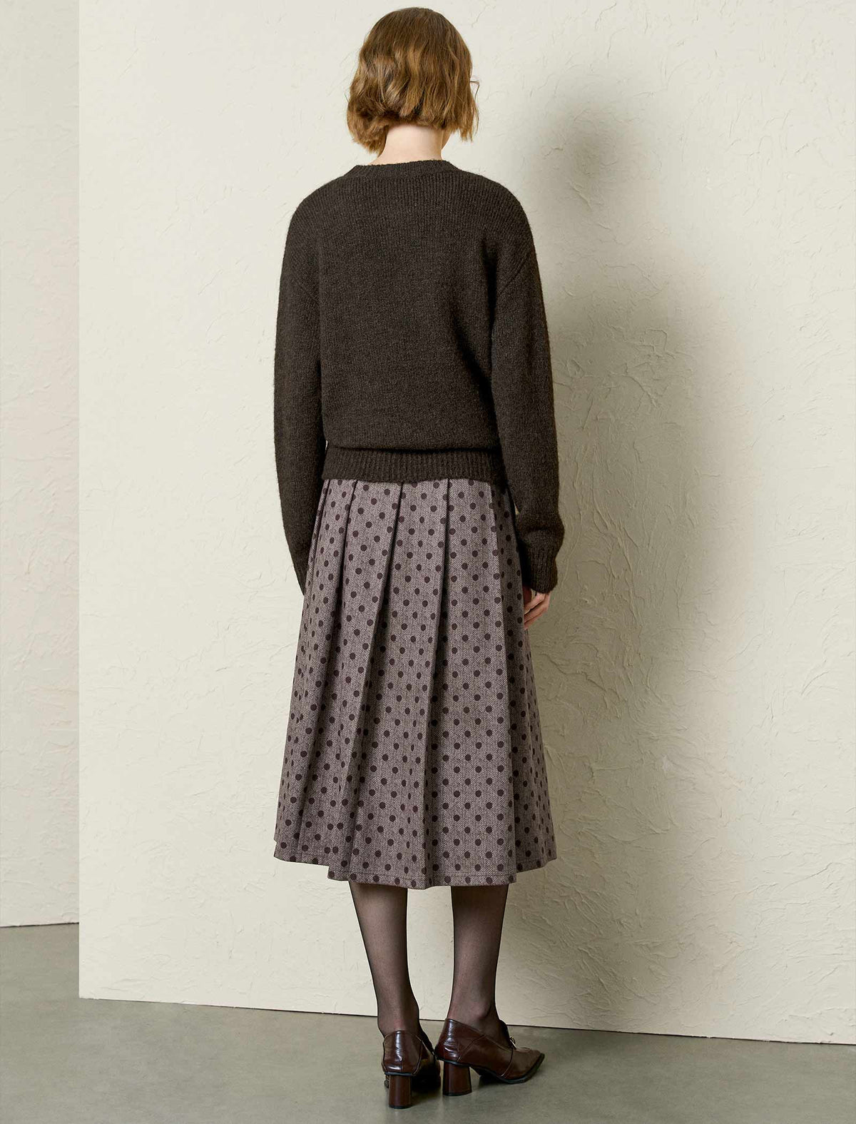 Firework Beading Flower Knit Wool-Blend Sweater