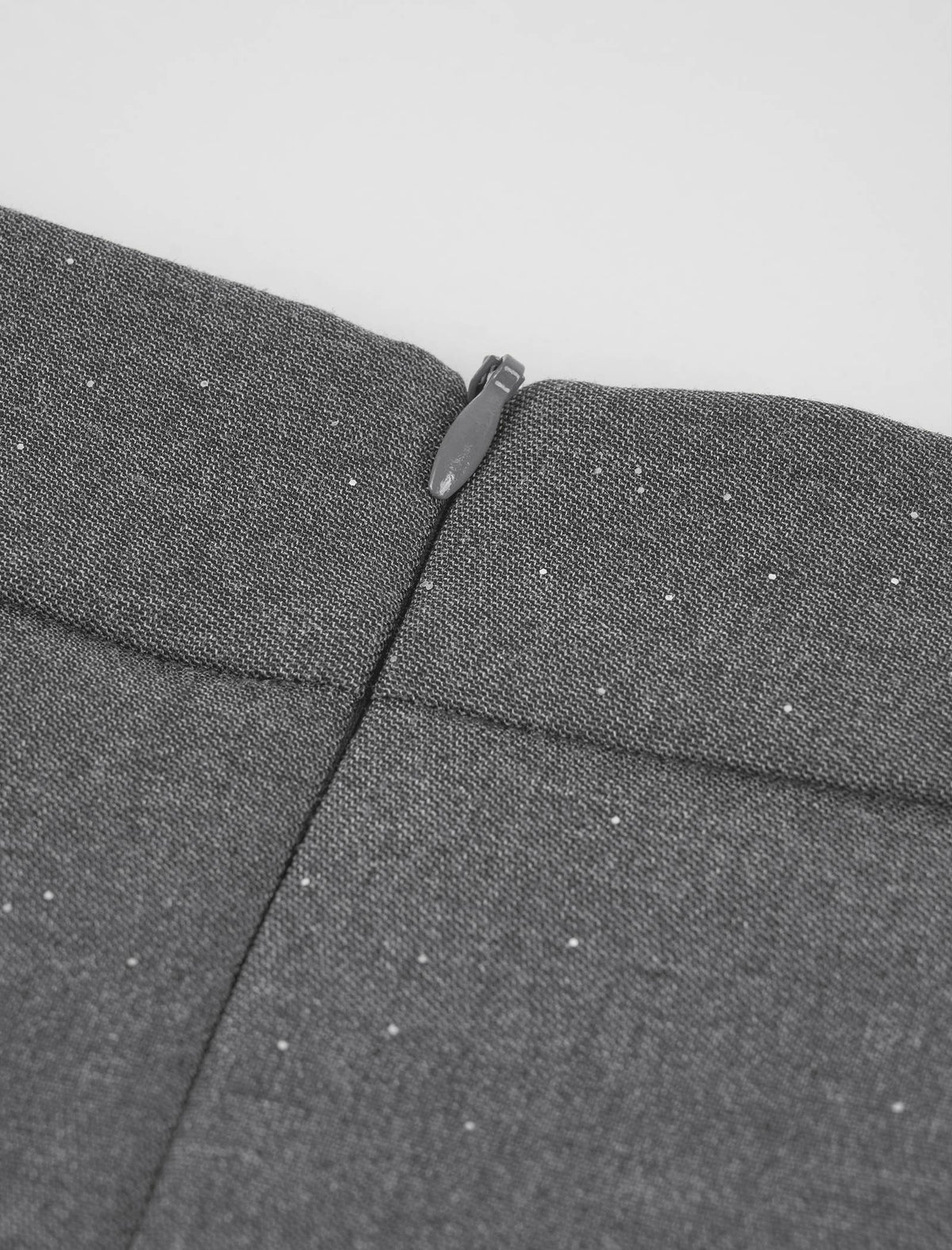 Sparkle Detail Side Slit Midi Skirt