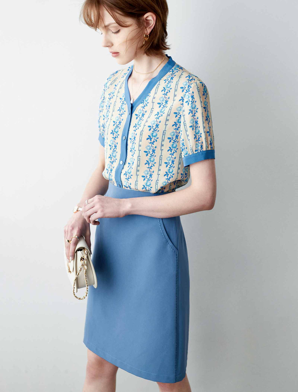 Elegant Workwear A-Line Skirt