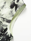 Sage Floral Ink Print Sleeveless Sheath Dress