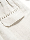 Linen Wide-Leg Drawstring Pants