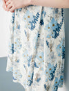 Vintage Floral Silk Dress